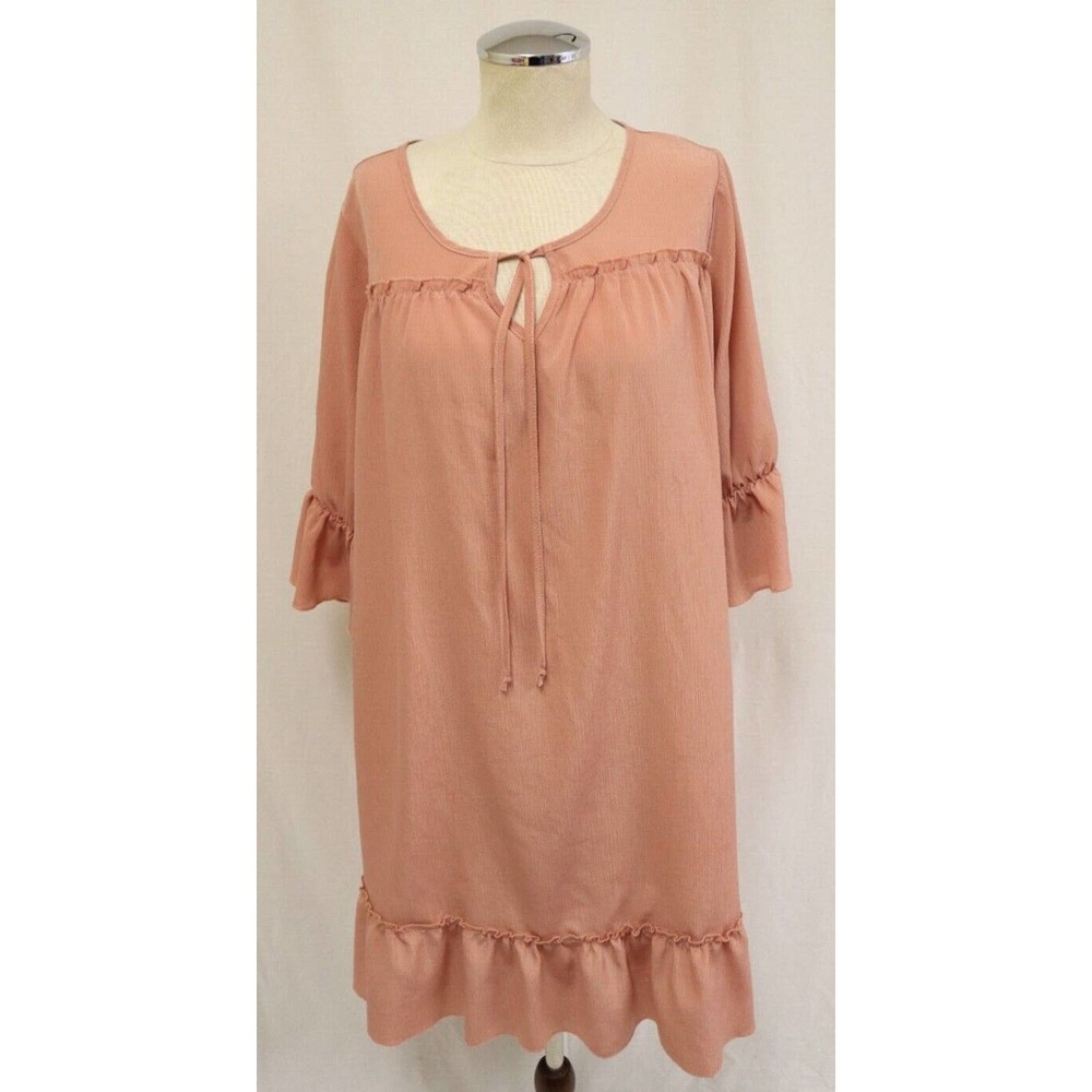 Love Delirious Maternity Top Large Peach 3/4 sleeves